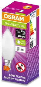Lampadina LED Antibatterica B40 E14/4,9W/230V 4000K - Osram