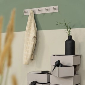 Attaccapanni da parete grigio tortora in metallo 70 cm Leatherman – Spinder Design