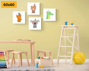 Set di quadri – Indiani animali adorabili