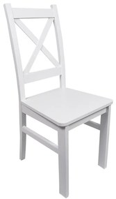 Sedia da pranzo NATE bianca