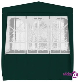 vidaXL Gazebo Professionale con Pareti 2,5x2,5 m Verde 90 g/m²