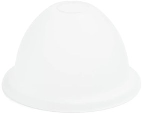 Vetro di ricambio per lampadario E27 diametro 19 cm bianco