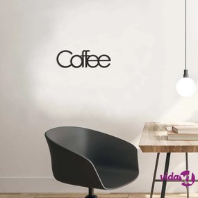 Homemania Decorazione da Parete Parole 50x17 cm in Acciaio Nero