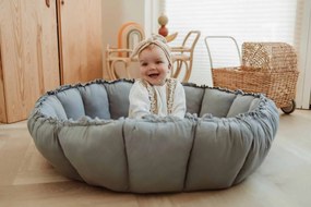 Play&Go Bloom nido per bambini Organic Dusty Blue