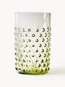 Bicchieri per acqua fatti a mano con rilievo Hobnail 6 pz