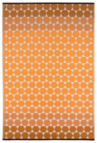 Tappeto per esterni arancione Esagono, 90 x 150 cm - Green Decore