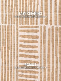 Tappeto da interno/esterno rotondo color crema/di colore naturale ø 160 cm Haringey Bounds – Ted Baker