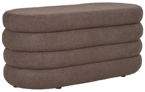 Panca marrone in tessuto bouclé Dartford - House Nordic
