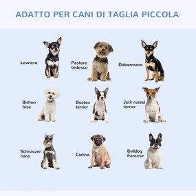 Gabbia Trasportino per Cani Gatti Pieghevole in Acciaio Doppia Apertura 76x53x57 cm Nero...