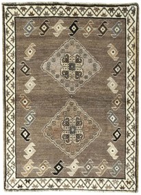 Gabbeh Tappeto 140x110 Nero (Iran) Annodato A Mano