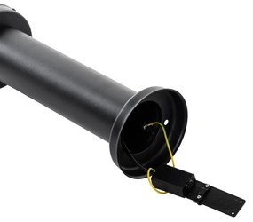 Paletto da esterno moderno nero 50 cm - Elly