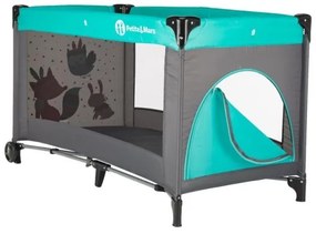 PETITE&MARS - Lettino da viaggio KOOT-FOX turchese