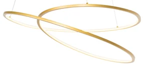 Lampada a sospensione di design oro 72 cm con LED dimmerabile a 3 livelli - Rowan