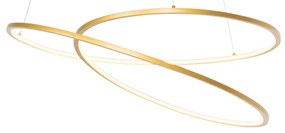 Lampada a sospensione di design oro 72 cm con LED dimmerabile in 3 fasi - Rowan