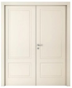 Porta doppia anta battente Twin beige L 160 x H 210 cm destra