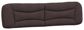 Cuscino testiera marrone scuro 200 cm in tessuto