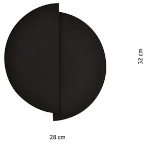 Applique da Parete in Acciaio FORM 9 Nero 2xG9 Colore del corpo Nero