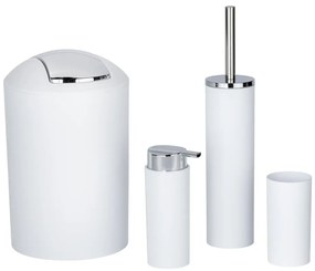 Set di accessori per il bagno bianco in plastica Calvo – Wenko