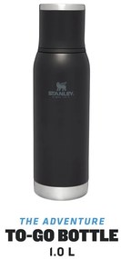 Borraccia termica nera in acciaio inox 1 l Adventure To-Go Black – Stanley