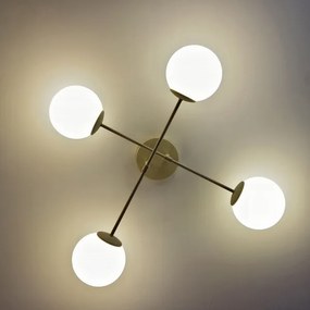 Plafoniera a soffitto MOON 4xE27/15W/230V colore crema