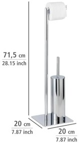 WENKO 18562100 - Scopino WC RECCO 20x71,5 cm cromo lucido