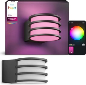 Philips - Lampada da parete esterna LED RGB dimmerabile Hue LUCCA 1xE27/8,1W/230V IP44