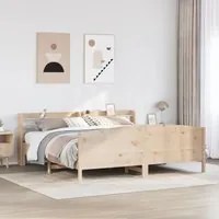 Letto senza Materasso 200x200 cm in Legno Massello di Pino 3306954