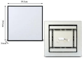 Brilagi - Luce LED dimmerabile SLIMFRAME LED/58W/230V 60x60 cm nero + +TC