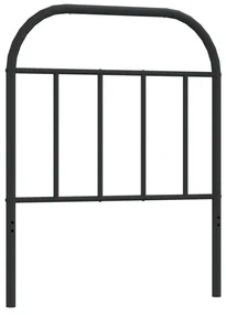 Testiera in metallo nero 75 cm