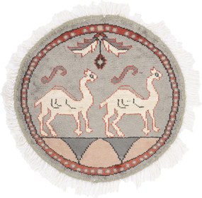 Agra Tappeto orientale 50x50 (Indian) Annodato A Mano
