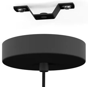 Eglo 44005 - Lampadario a sospensione con filo WAVERTON 1xE27/40W/230V diametro 40 cm bianco/nero