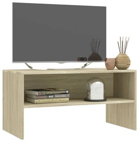 Mobile porta tv rovere sonoma 80x40x40 cm in legno multistrato