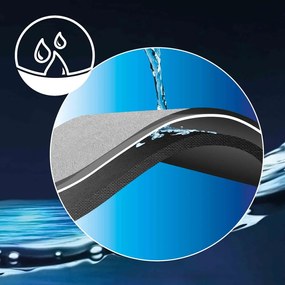 Tappetino per il bagno grigio 50x80 cm Granite – douceur d'intérieur