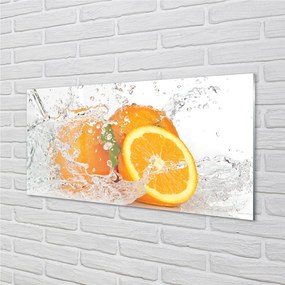 Quadro acrilico Arance in acqua 100x50 cm