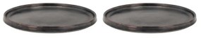 Piatti da dessert neri in set da 2 pezzi ø 20,8 cm Fjord - Villa Collection