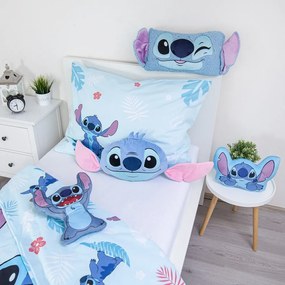 Cuscino per bambini in vello 41x32 cm Lilo and Stitch "Blue" – Jerry Fabrics