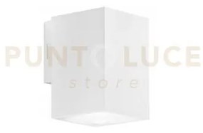 Applique led polo bianca quadrata 8w 980lm cct 3000k / 4000k ip65 7...