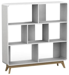 Libreria bianca 122x126 cm Caitlin - Støraa