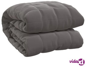 vidaXL Coperta Ponderata Grigia 120 x 180 cm 5 kg Tessuto