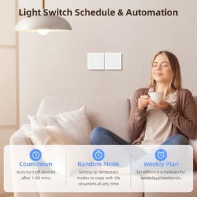Immax NEO 07538L - Interruttore SMART a 1 tasto 230V Wi-Fi Tuya