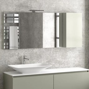 Specchio bagno 155cm pensile contenitore a destra  SP-155S - KAMALU