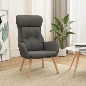 Sedia Relax Grigio Scuro İn Tessuto /