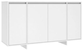 Credenza bianca 135x41x75 cm in truciolato