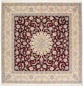 Nain Tappeto 200 x 200 Beige (Iran) Annodato A Mano
