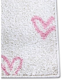 Tappeto per bambini rosa e bianco 160x235 cm Hearts - Hanse Home