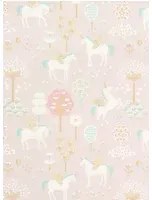 Majvillan Tapete True Unicorns - Soft Pink/ Turquoise