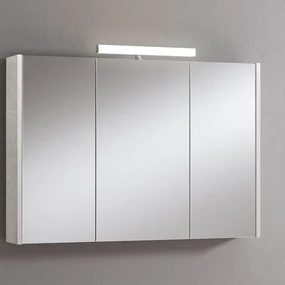 Pensile con luce Akira cemento chiaro L 100 x H 70 x P 15.5 cm