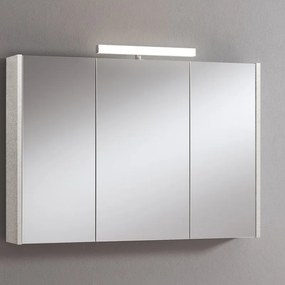 Pensile con luce Akira L 100 x P 15.5 x H 70 cm cemento chiaro