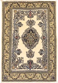 Ghom Tappeto persiano 110 x 160 Beige (Iran) Annodato A Mano