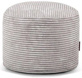 Puof a sacco grigio chiaro con rivestimento in velluto a coste Mini – SLOWDOWN